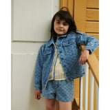 COPENHAGEN COLORS Lt. Washed Blue Quilt Organic Vattert Denim Jakke