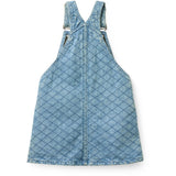 COPENHAGEN COLORS Lt. Washed Blue Quilt Organic Vattert Denim Spencer Kjole