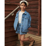 COPENHAGEN COLORS Lt. Washed Blue Quilt Organic Vattert Denim Shorts