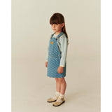 COPENHAGEN COLORS Lt. Washed Blue Quilt Organic Vattert Denim Spencer Kjole