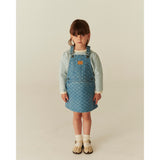 COPENHAGEN COLORS Lt. Washed Blue Quilt Organic Vattert Denim Spencer Kjole