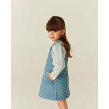 COPENHAGEN COLORS Lt. Washed Blue Quilt Organic Vattert Denim Spencer Kjole