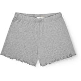 COPENHAGEN COLORS Grey Mel. Pointelle Heart Shorts