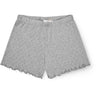 COPENHAGEN COLORS Grey Mel. Pointelle Heart Shorts