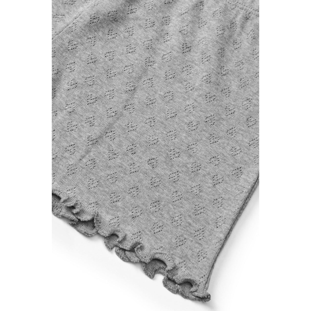 COPENHAGEN COLORS Grey Mel. Pointelle Heart Shorts