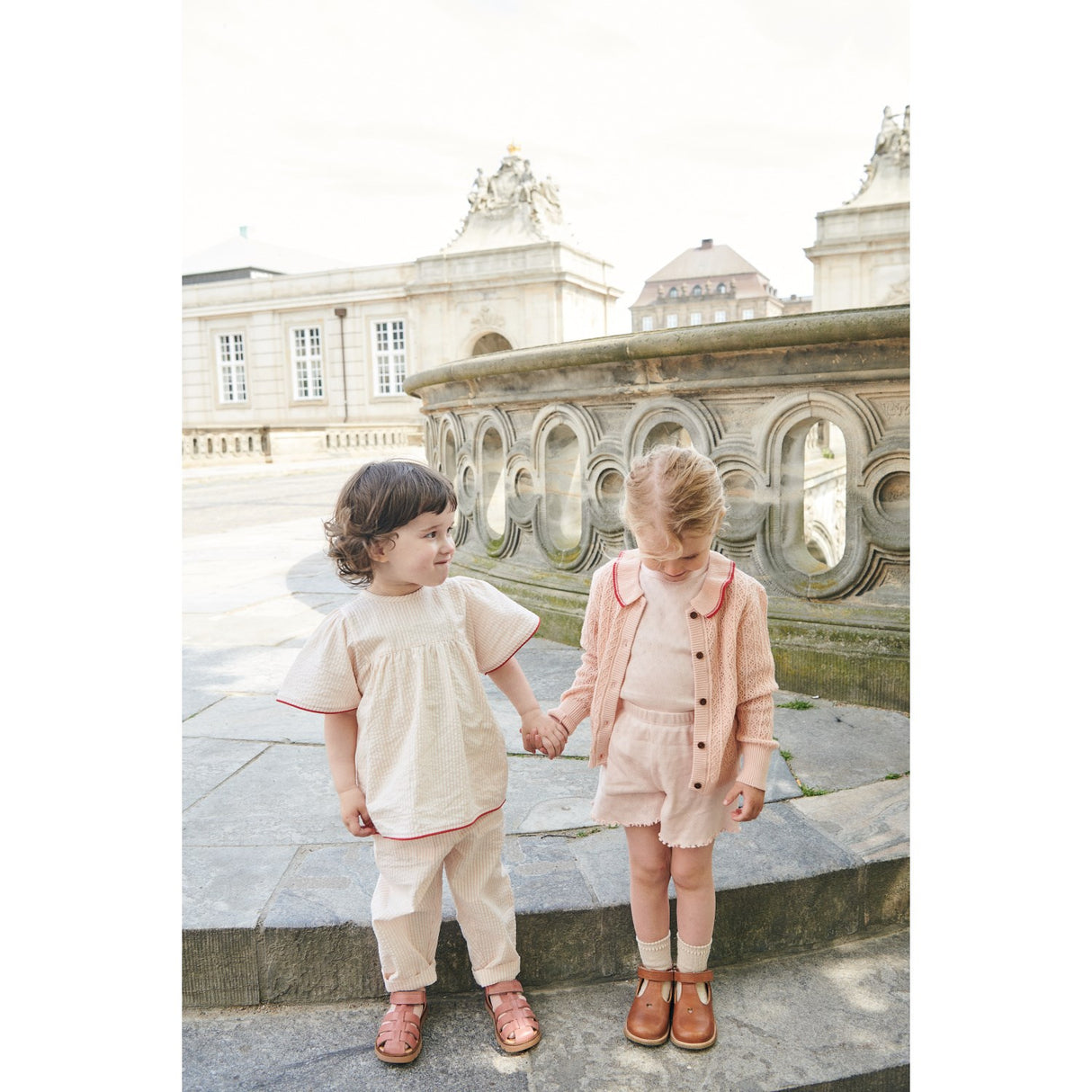 COPENHAGEN COLORS Dusty Rose Pointelle Heart Shorts