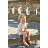 COPENHAGEN COLORS Cream Pointelle Heart T-Shirt