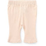 COPENHAGEN COLORS Dusty Rose Stripe Stripe Modal Rib Flare Pant W. Picot & Bue