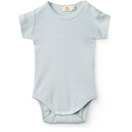 COPENHAGEN COLORS Dusty Blue Stripe Stripe Modal Rib Ss Body
