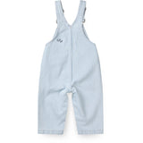 COPENHAGEN COLORS Denim Lt. Blue Stripe Y/D Twill Baby Overalls