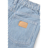 COPENHAGEN COLORS Denim Blue Stripe Y/D Stripe Twill Shorts