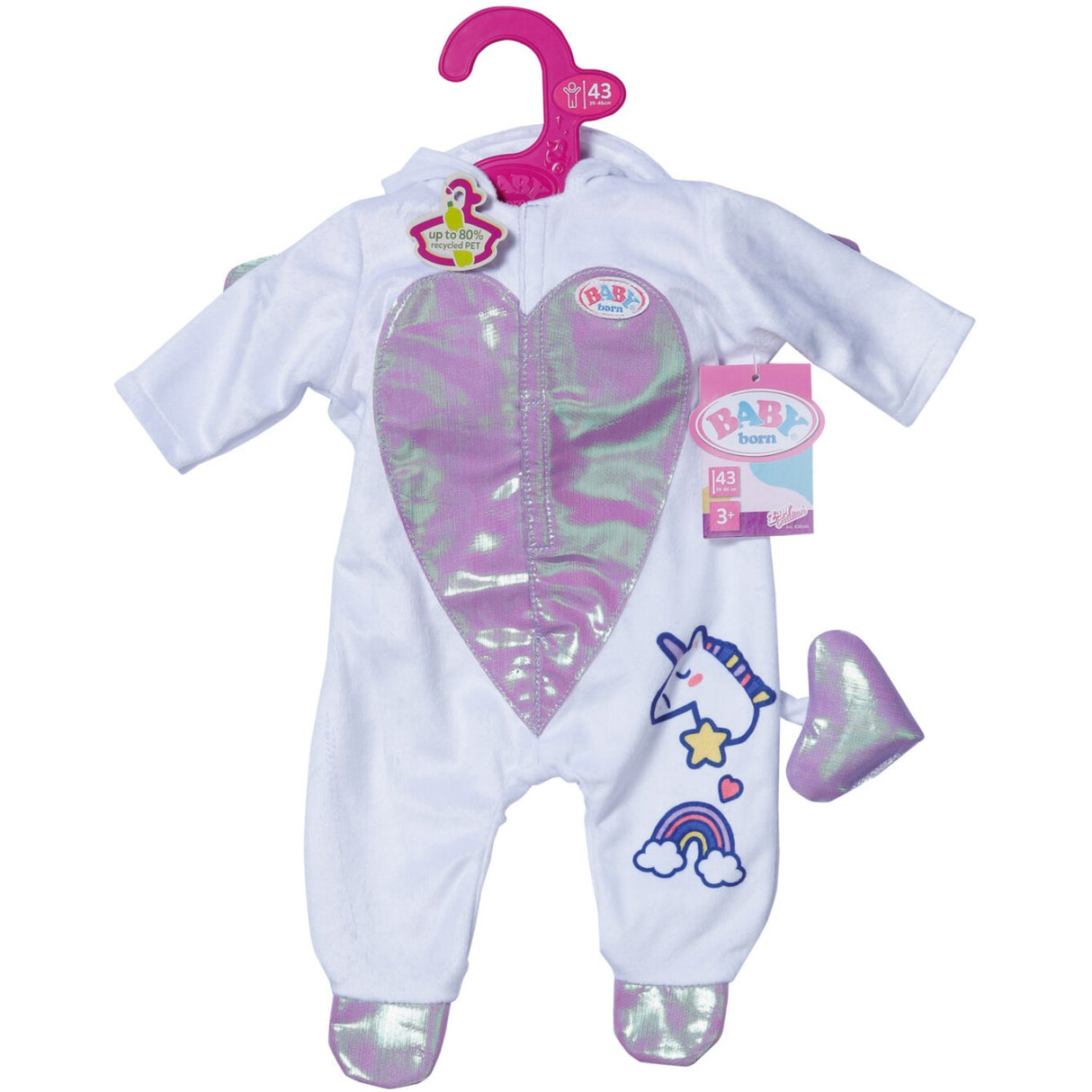 BABY Born Unicorn Heldrakt 43cm