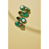 Bisgaard Green Metallic Kaia Sandal