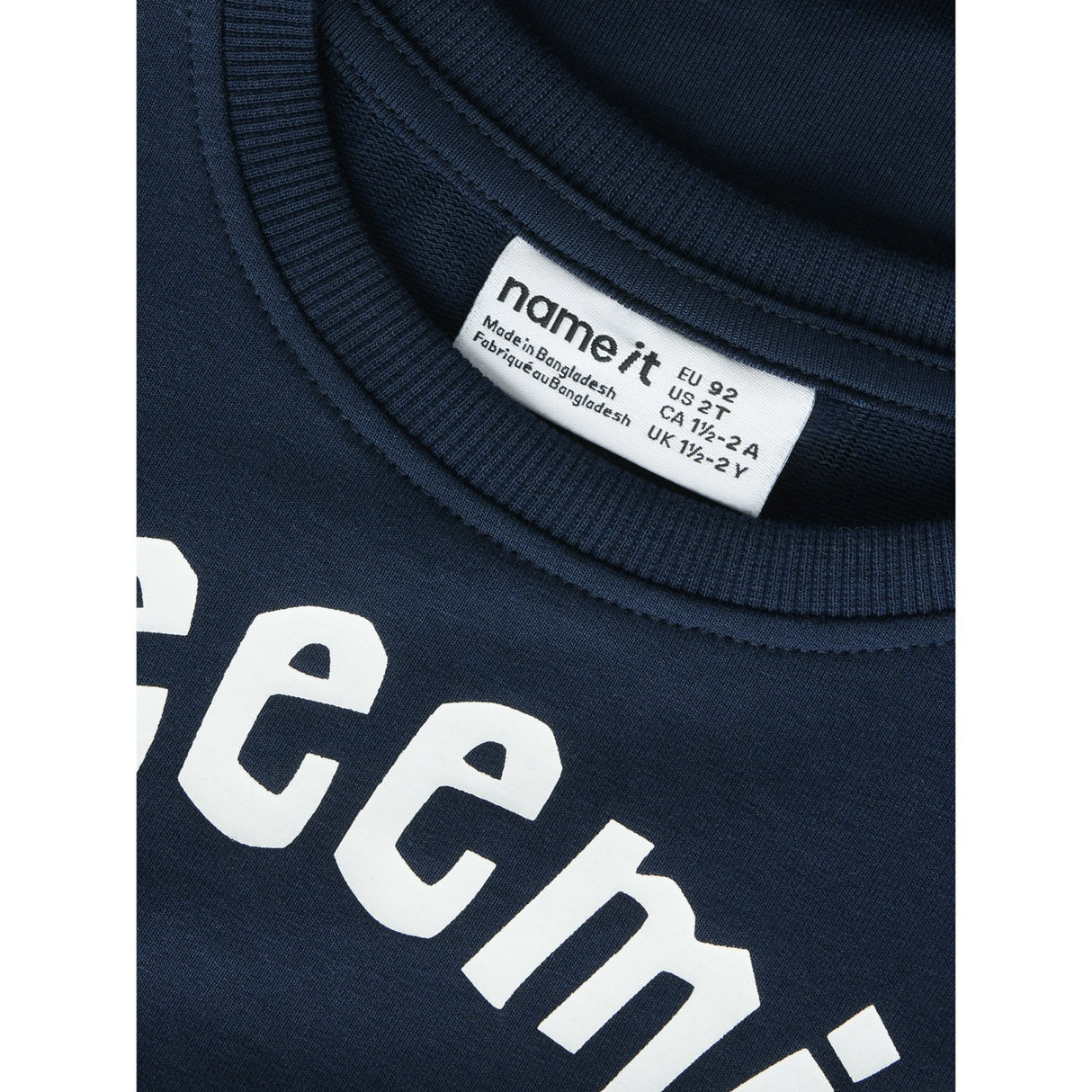 Name It Navy Blazer Nmmmaska Emil Nreg Sweat Unb Sky