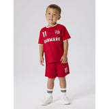 Name It True Red Nmnhiteam Shorts Sett