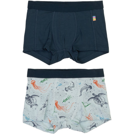 Joha Blue Bokser shorts - 2 Pakke