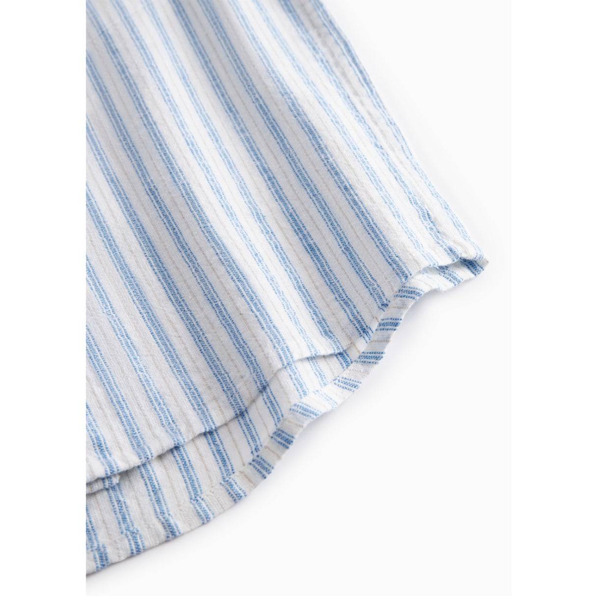 MarMar Cotton Linen Surf Blue Stripe Tage Skjorte