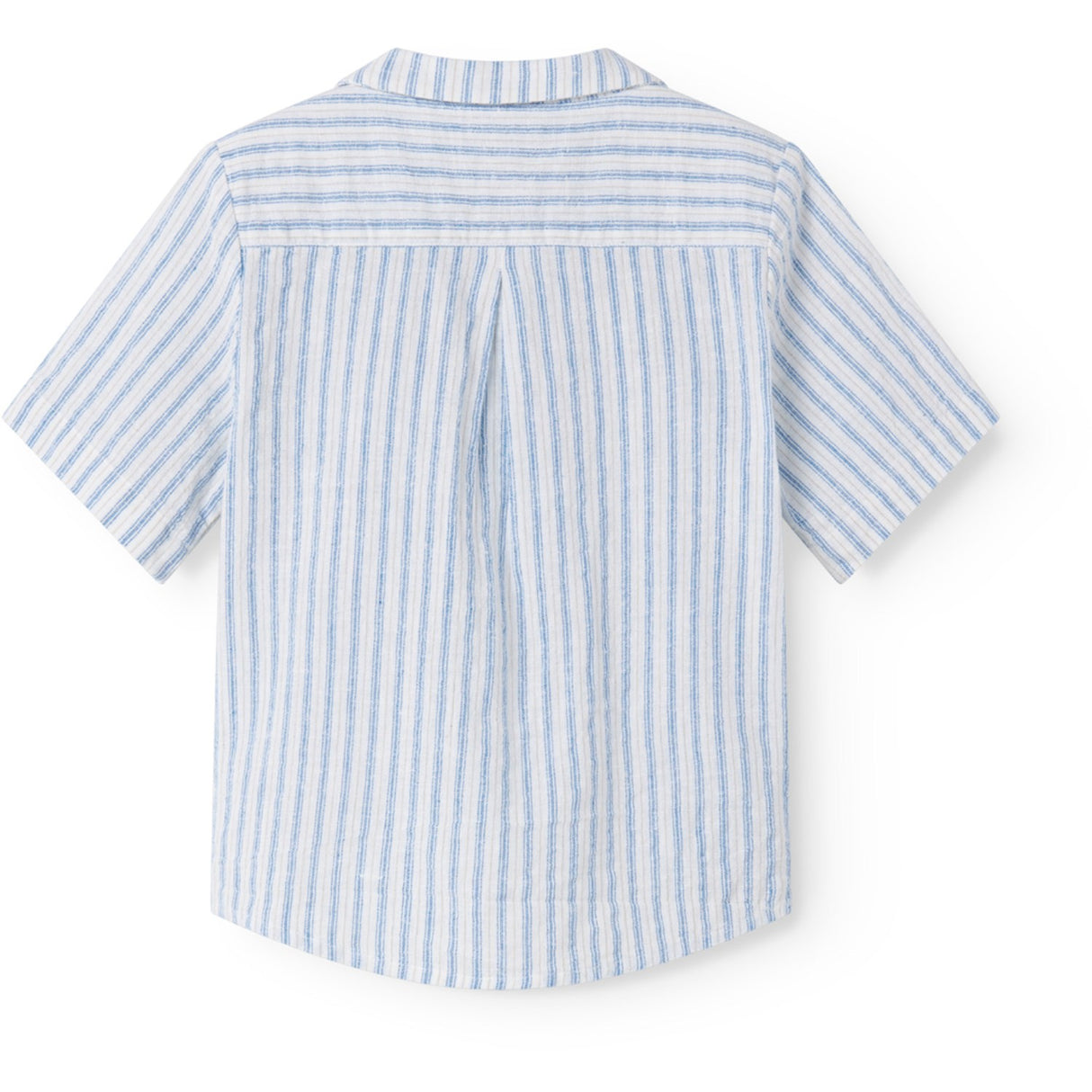 MarMar Cotton Linen Surf Blue Stripe Tage Skjorte