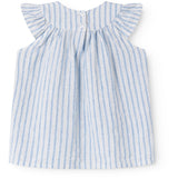 MarMar Cotton Linen Surf Blue Stripe Dhana B Kjole