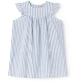 MarMar Cotton Linen Surf Blue Stripe Dhana Kjole