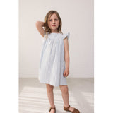 MarMar Cotton Linen Surf Blue Stripe Dhana Kjole