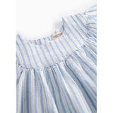 MarMar Cotton Linen Surf Blue Stripe Dhana Kjole