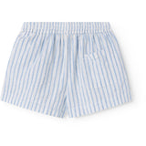 MarMar Cotton Linen Surf Blue Stripe Pinon Shorts