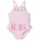 MarMar Seersucker Swim Pink Stripe Swinnie Bathing Drakt
