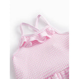 MarMar Seersucker Swim Pink Stripe Swinnie Bathing Drakt