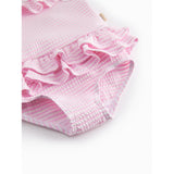MarMar Seersucker Swim Pink Stripe Swinnie Bathing Drakt