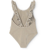 MarMar Seersucker Swim Dark Bronze Stripe Swilla Bathing Drakt