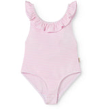 MarMar Seersucker Swim Pink Stripe Swilla Bathing Drakt