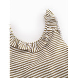 MarMar Seersucker Swim Dark Bronze Stripe Swilla Bathing Drakt