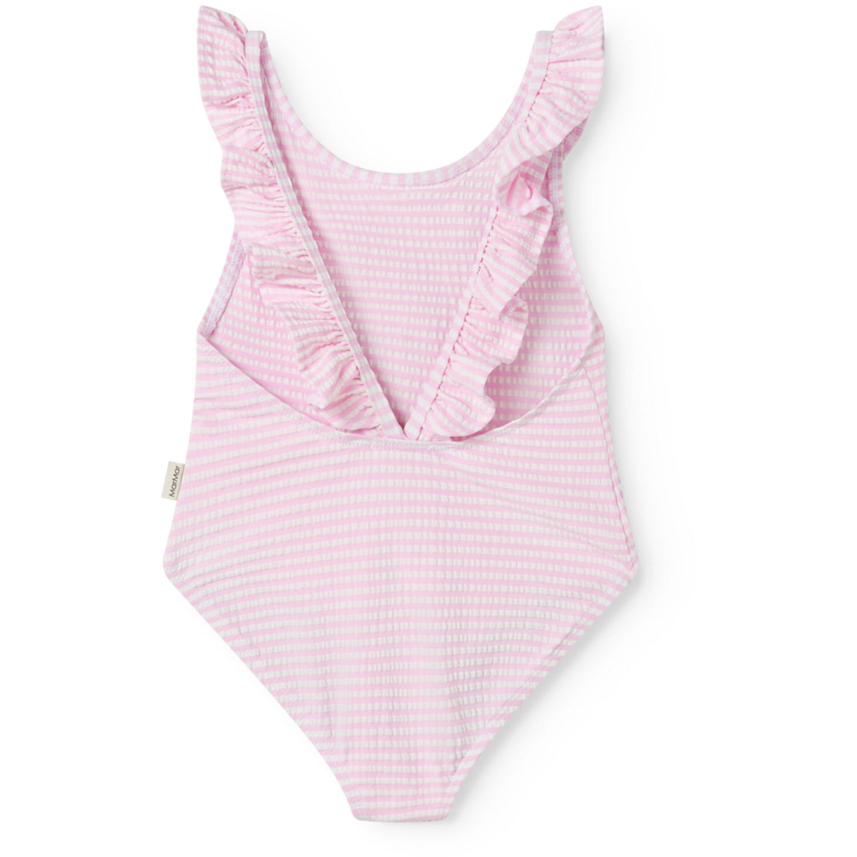 MarMar Seersucker Swim Pink Stripe Swilla Bathing Drakt