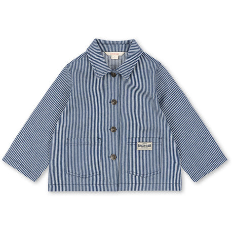 Konges Sløjd Blue Stripe Luc Skjorte Jakke Gots
