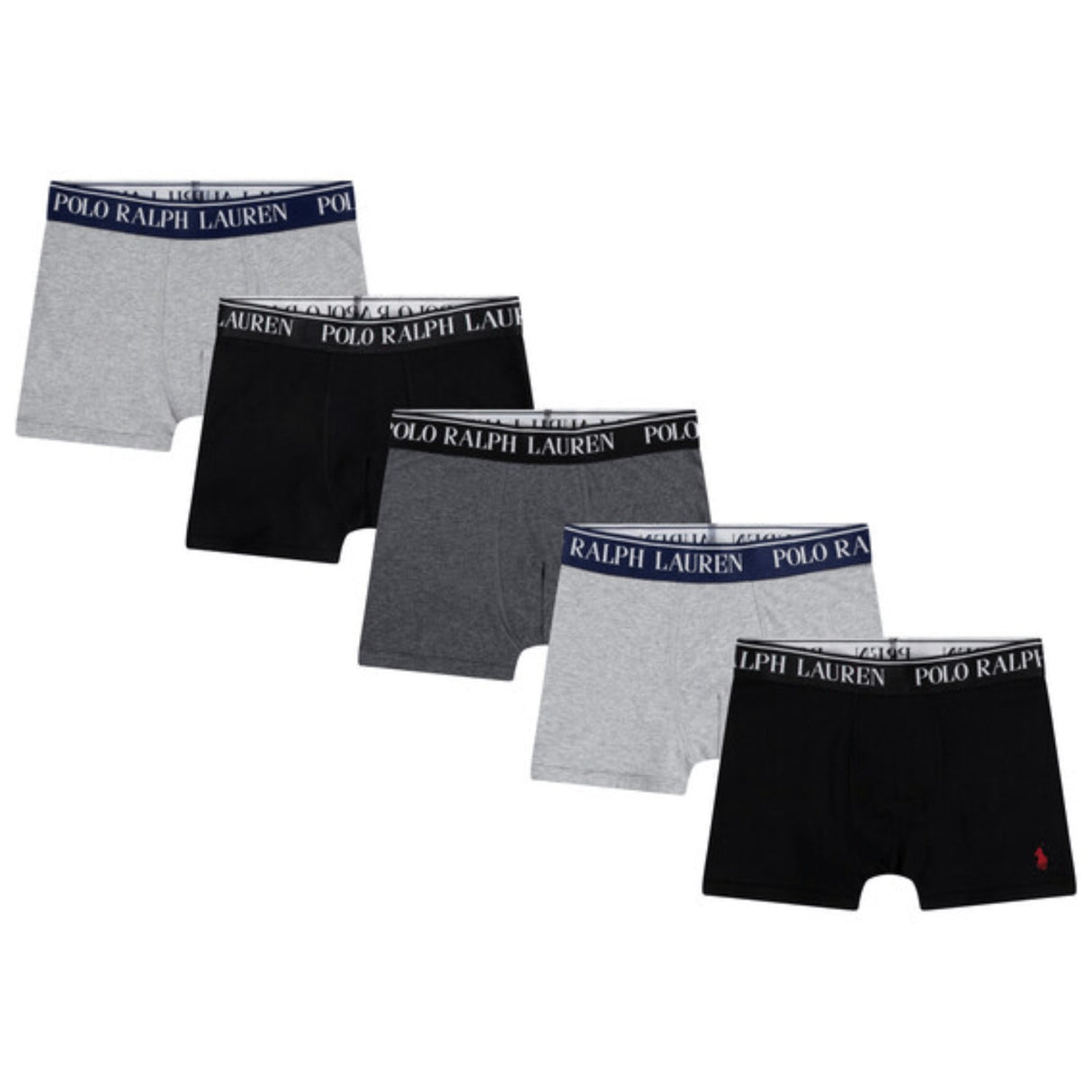 Polo Ralph Lauren Andover Heather Bomull Stretch 5Pk Boxer