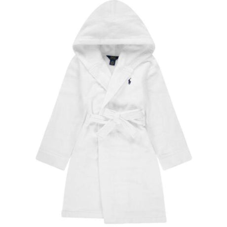 Polo Ralph Lauren White Hooded Plys Terry Bathrob