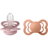 Bibs Pink Plum/Peach Smokk Supreme 2-Pakning Silikon