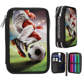 Dino World Action Word Dobbel Pencil Case Football