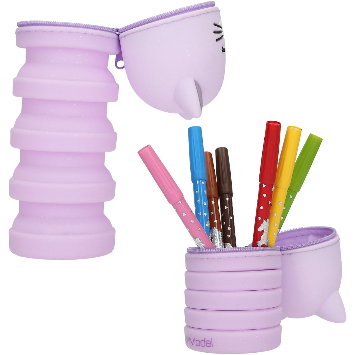 TOPModel Blooming Kitty Silikon Pencil Tube Assorteret