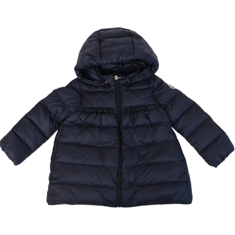Moncler Navy Nevra Long Frakk