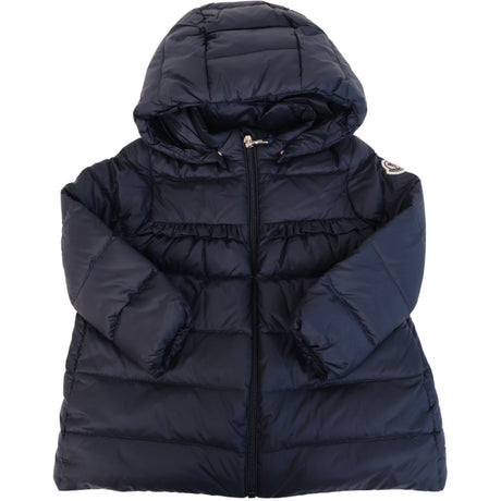 Moncler Navy Nevra Long Frakk