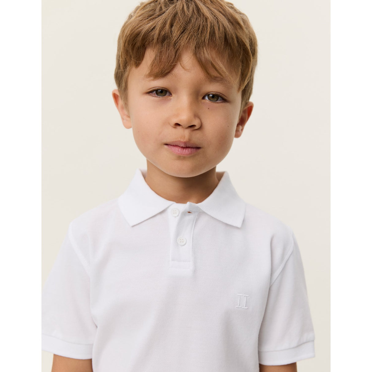 Les Deux Kids White Pique Polo