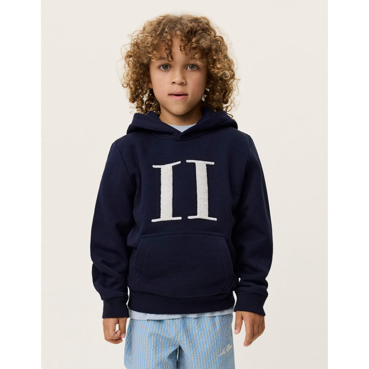 Les Deux Kids Dark Navy Encore Bouclé Hettegenser