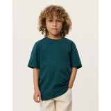 Les Deux Kids Sea Moss Green Norregaard Contrast T-Shirt