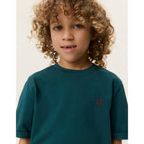 Les Deux Kids Sea Moss Green Norregaard Contrast T-Shirt