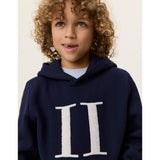 Les Deux Kids Dark Navy Encore Bouclé Hettegenser