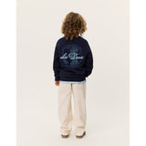 Les Deux Kids Dark Navy Globe Collegegenser