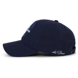 Les Deux Kids Dark Navy Globe Logo Dad Caps