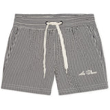 Les Deux Kids Black Stan Stripe Swim Shorts